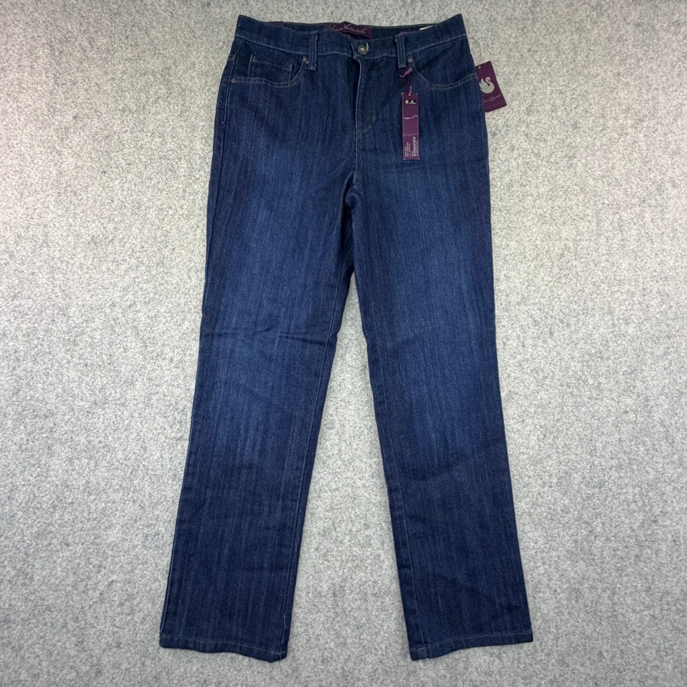 Gloria Vanderbilt Amanda Jeans 6 Short Fontaine Blue Ultra Stretch Tapered Leg